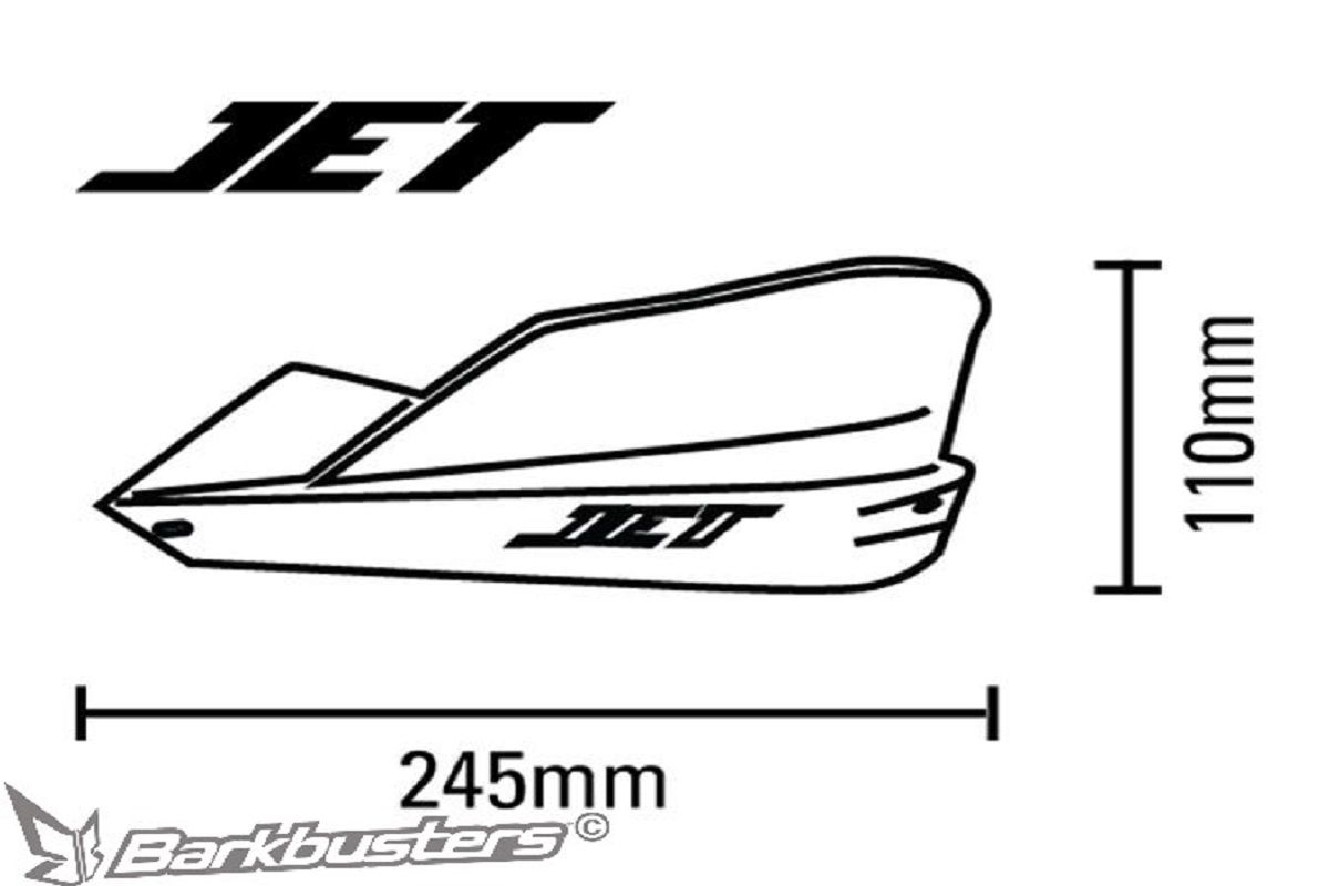 Barkbusters JET szett (22mm-es kormányhoz) - SÁRGA - JET-001-00-YE