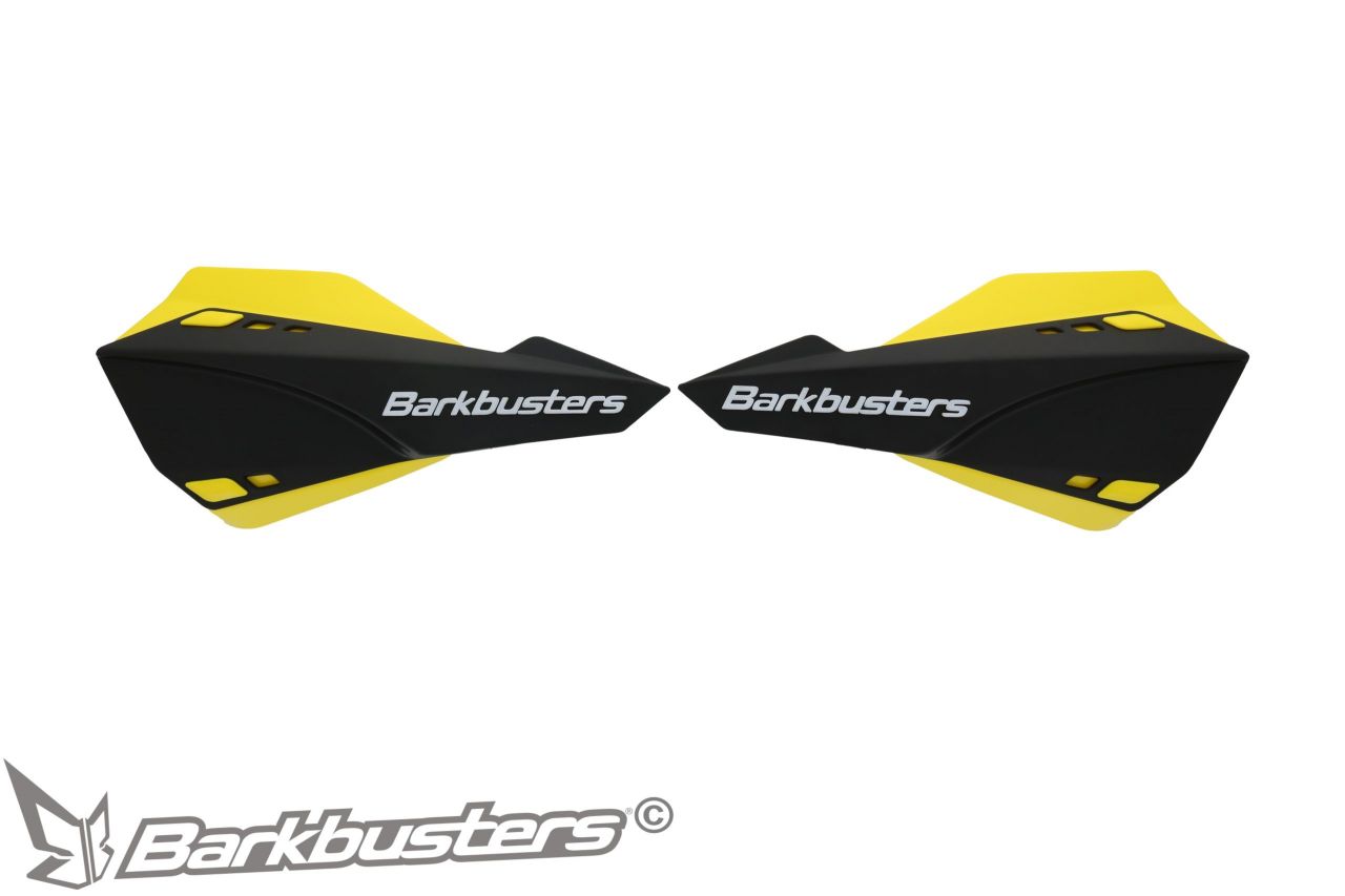 Barkbusters - SABRE Motocross/Enduro kézvédő szett - FEKETE (SÁRGA szélterelőkkel)