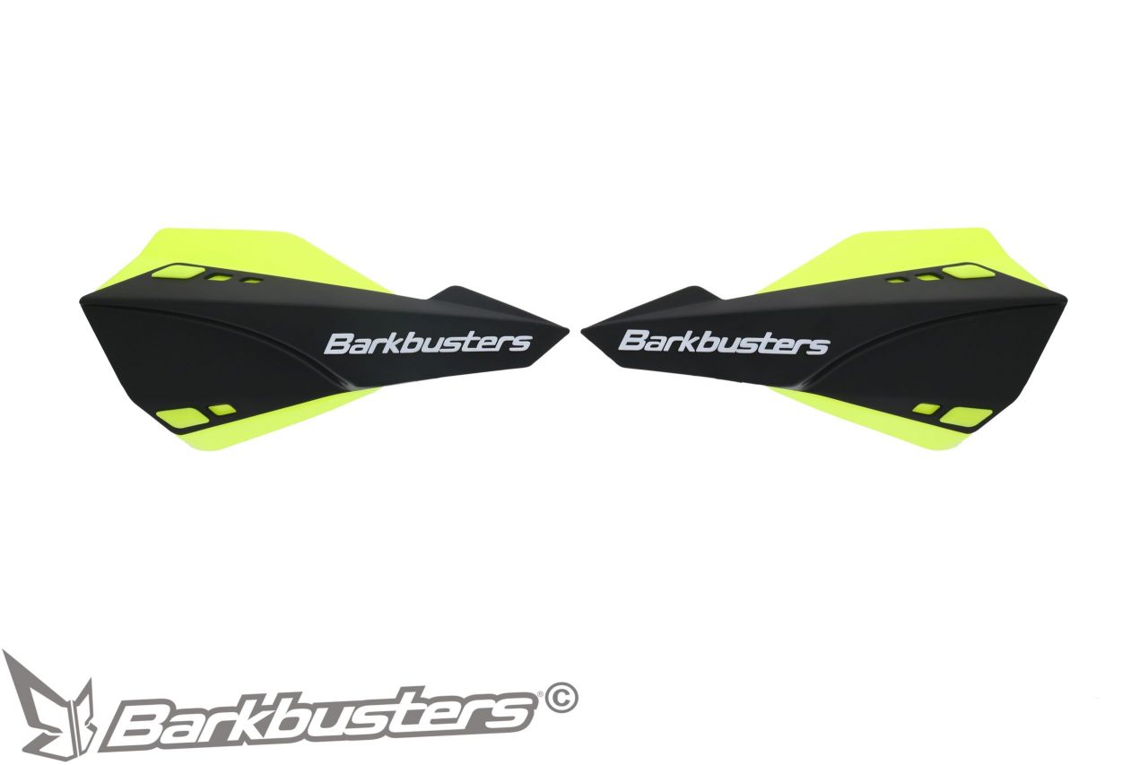Barkbusters - SABRE Motocross/Enduro kézvédő szett - FEKETE (SÁRGA láthatósági szélterelőkkel)