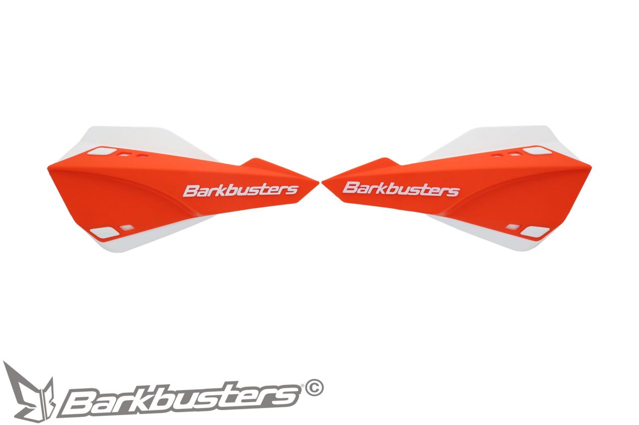 Barkbusters - SABRE Motocross/Enduro kézvédő szett - NARANCSSÁRGA (FEHÉR szélterelőkkel)