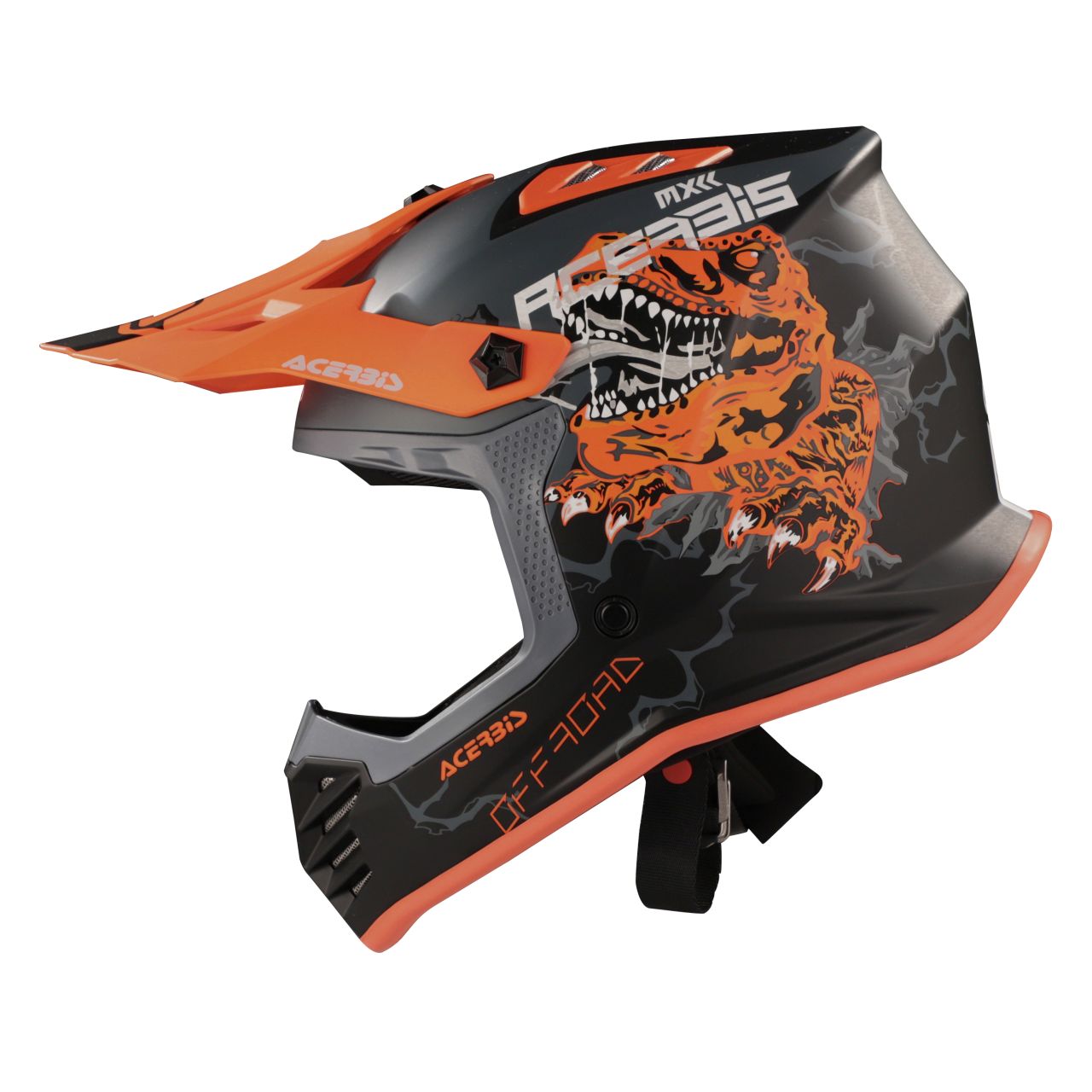 Acerbis PROFILE JUNIOR bukósisak (fekete/fluoreszkáló narancssárga) - 0025401.446