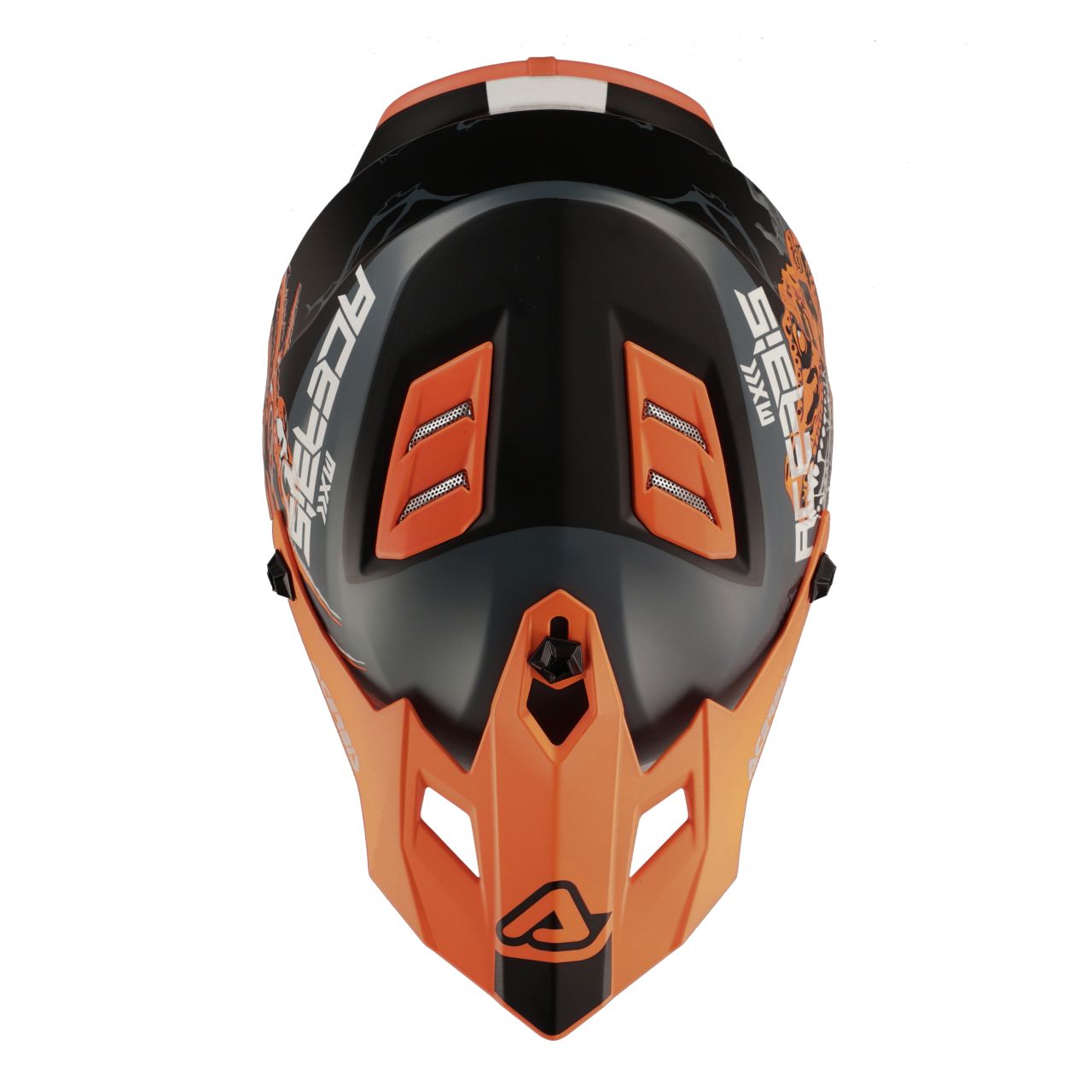 Acerbis PROFILE JUNIOR bukósisak (fekete/fluoreszkáló narancssárga) - 0025401.446