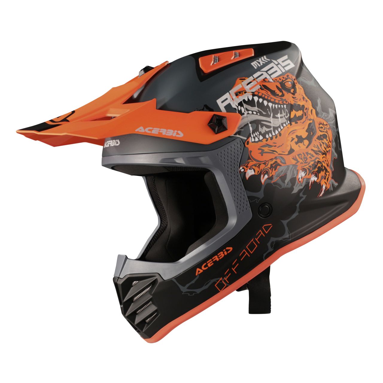 Acerbis PROFILE JUNIOR bukósisak (fekete/fluoreszkáló narancssárga) - 0025401.446