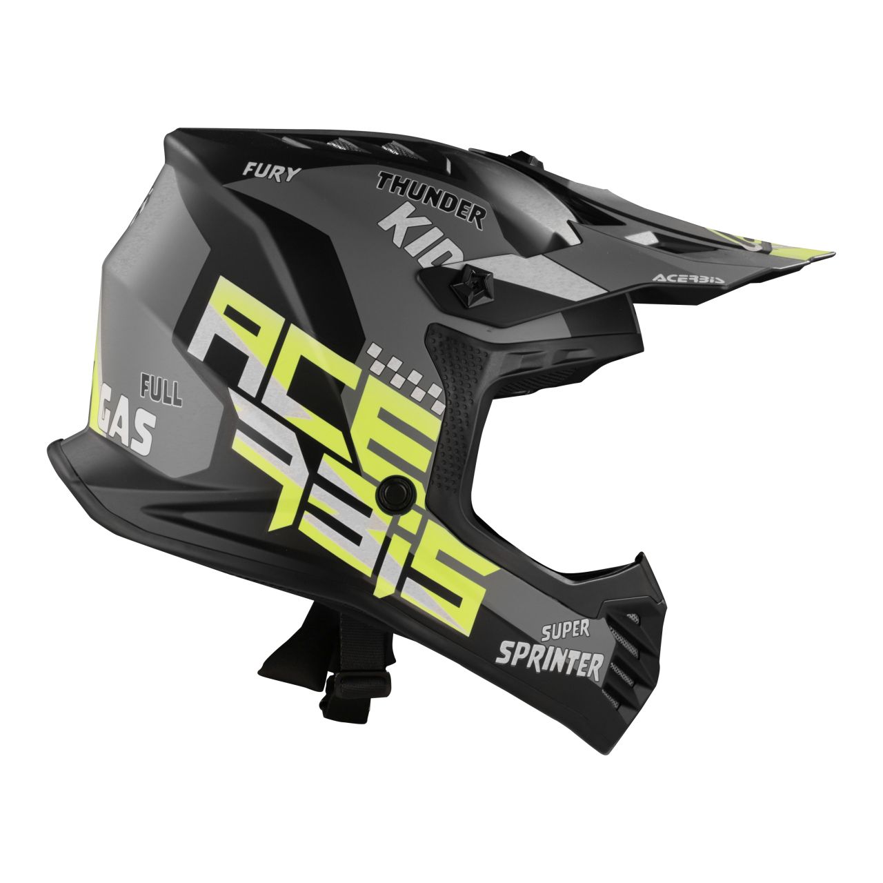 Acerbis PROFILE JUNIOR bukósisak (fekete/fluoreszkáló sárga) - 0025401.444 Acerbis PROFILE JUNIOR bukósisak (fekete/fluoreszkáló sárga) - 0025401.444